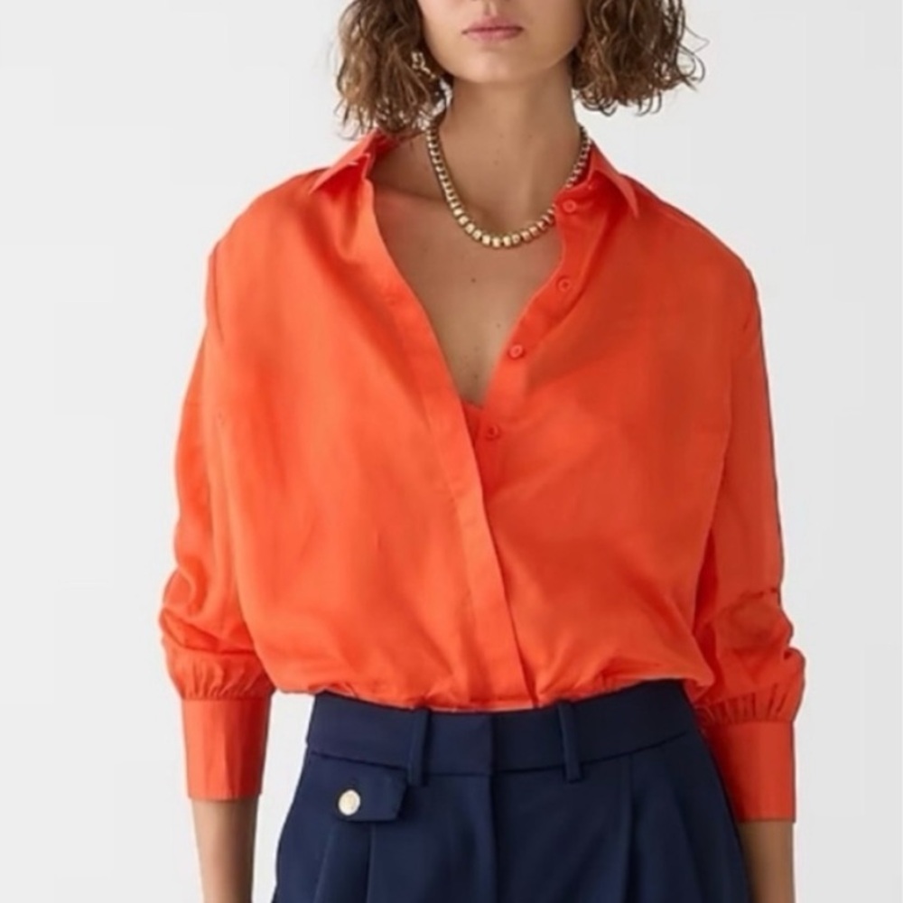 NWT J. Crew bottom down in sheer organza.  Size 0 - Picture 2 of 10